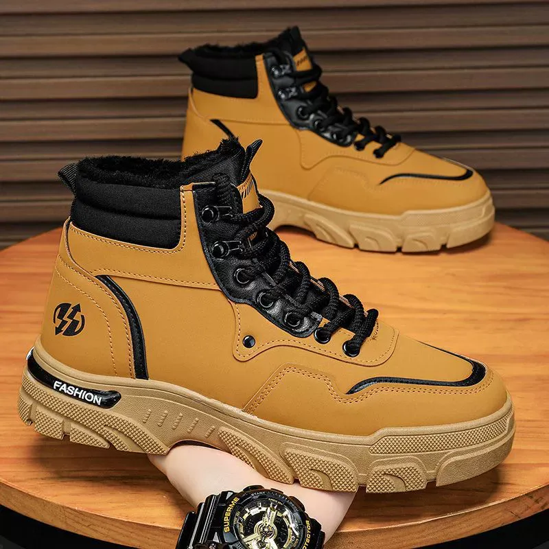 Pánské zimní kotníkové boty Fashion WinterForce H072 - fotka 4