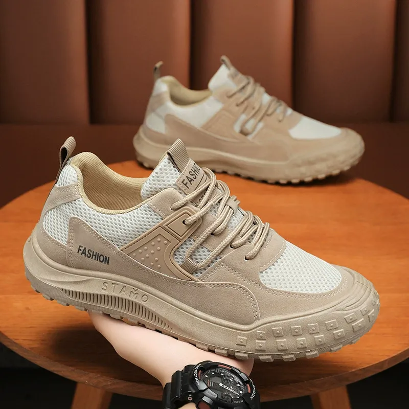 Pánské robustní tenisky CoreStep Trail Max s prodyšným svrškem, klasickým šněrováním, nízkým střihem a členitou podrážkou pro každodenní nošení. - fotka 5